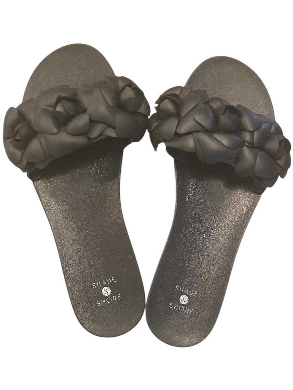 Shade & Shore Floral Mallory Jelly Slide Sandals Pool shoes Coastal Resortwear